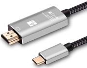 USB Type C to HDMI 交換ケーブル USB 3.1 Type C Thunderbolt 3 to 4K高解像度映像出力 ケーブル